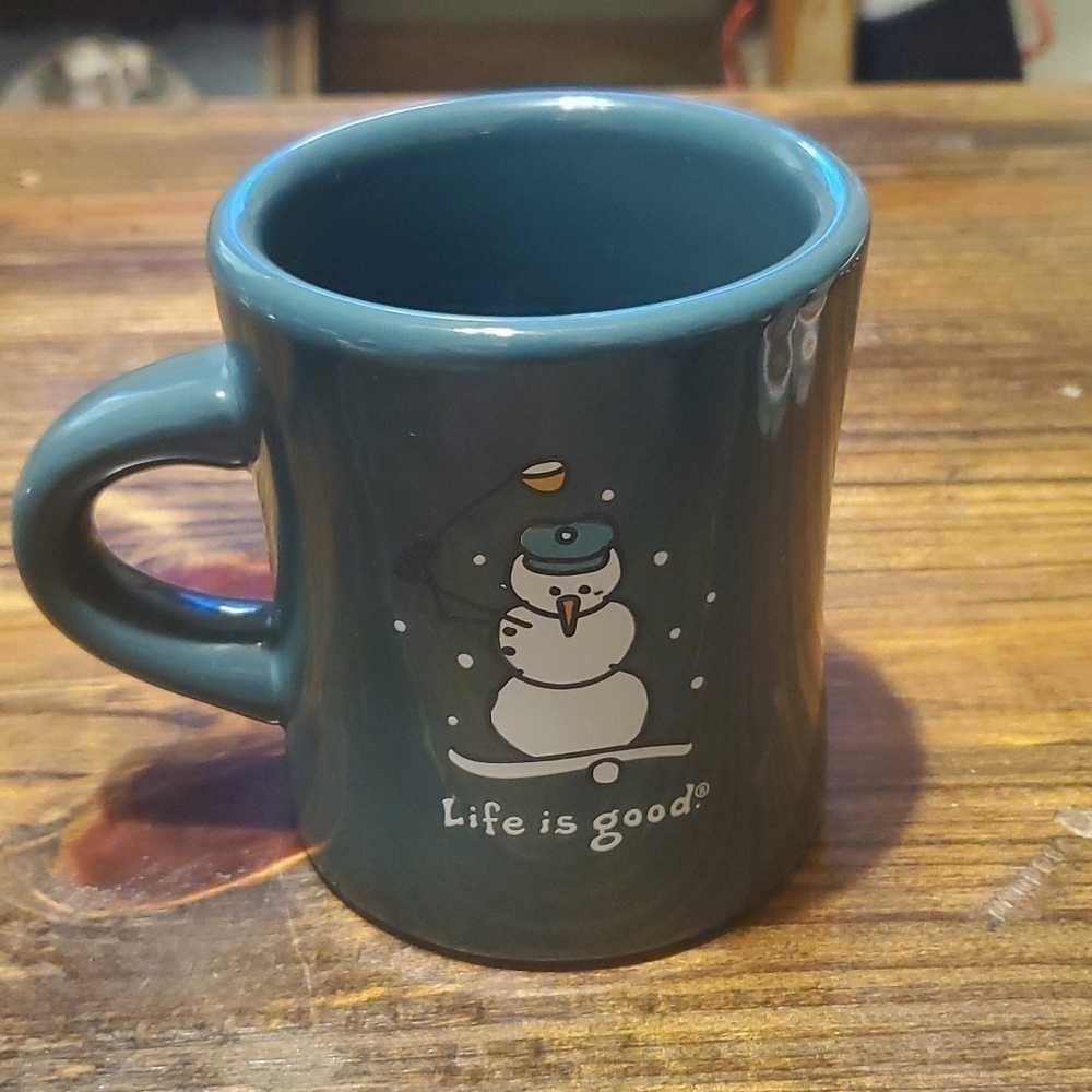 Life is Good Snowman Mug